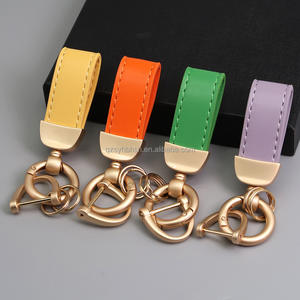 Auto Schlüssel anhänger Benutzer definierte LOGO Schlüssel anhänger Leder Schlüssel anhänger - Product Image 2