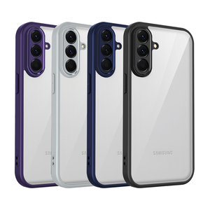 Custodia Protettiva <span class=keywords><strong>Antiurto</strong></span> in TPU e PC per Samsung Galaxy A37, Cover Trasparente Opaca - Product Image 1