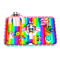 Alliance Panda grand château gonflable plus grande maison gonflable combo avec toboggan commercial location rebond à vendre