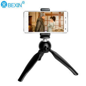Bexin Mini Tripod For Mobile Phone Portable <b>Desktop</b> <b>Stand</b> Lightweight Plastic 3 Leg Twist Lock - Product Image 2