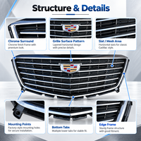 Grille de calandre avant MIAOCHE pour XT5 2016-2024 en plastique 84724566, nouvelle, ajustement universel, garantie de 3 mois