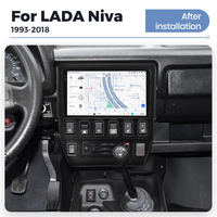 DUDUAUTO pour LADA Niva 1993-2018, système multimédia de voiture Android modifié, navigation Bluetooth, Car-play, écran de recul