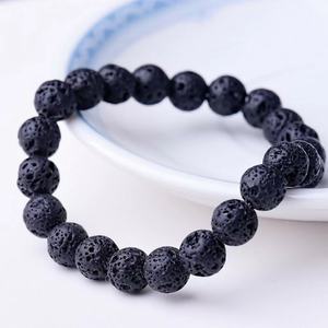 Pulsera de Piedras Semipreciosas Naturales para Hombre, Turquesa, Ojo de Tigre, Obsidiana, Cristal Negro Volcánico, Joyería de Moda - Product Image 5