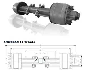 Giá Thấp Fuwa Nhiệm Vụ Nặng Nề Xe Tải Trục Nhà Sản Xuất Mỹ Loại Trục Trailer Bán Trục