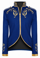 Costume de roi prince médiéval Renaissance brodé doré pour homme, cosplay adulte, veste longue à manches longues, vêtement de fête, manteau, taille plus