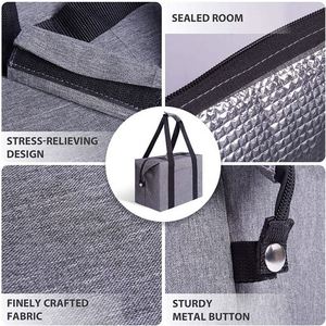 Sac isotherme à fermeture éclair de grande capacité avec logo personnalisé et poche avant pour événements d'entreprise - Product Image 5