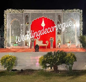 Mandap decorativo de boda india multicultural, nuevo telón de fondo portátil moderno para fiestas, suministro tradicional de madera para grandes eventos - Product Image 6