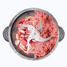 एनाबॉलाइफ उच्च गुणवत्ता वाली मिनी मीट ब्लेंडर मशीन डिजिटल फूड प्रोसेसर इलेक्ट्रिक सब्जी स्टेनलेस स्टील मीट ग्राइंडर - Product Image 4