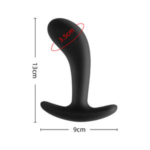 Plugue anal de silicone para mulheres e homens, conjunto de 3 peças de tamanho diferente, brinquedo erótico confortável e vestível - Product Image 2