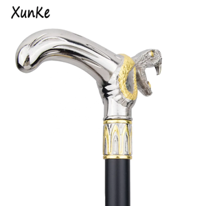 Canne de marche élégante en argent et or, style serpent ouvert, canne de marche vintage pour gentleman, accessoire de mariage, accessoire de <span class=keywords><strong>film</strong></span>, bâton de randonnée, béquille - Product Image 3