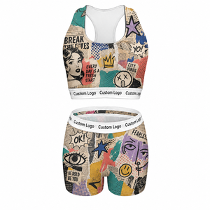 Set <span class=keywords><strong>di</strong></span> Bikini in Poliestere e Spandex con Stampa Giornale Personalizzata, Certificato CE, Senza Ferretto, con Ricamo, per Donna - Product Image 2