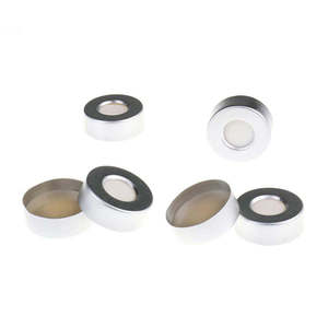Aluminum Crimp Cap 20mm Open Top Headspace <b>Vial</b> PTFE Silicone Septa - Product Image 2