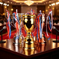 Coupe de champion en métal personnalisée, trophée de compétition sportive, souvenir, trophée pour la cérémonie du tournoi, prix, cadeau