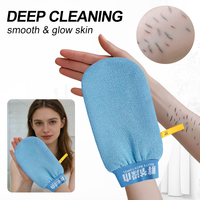 Vente en gros d'usine, gant de bain exfoliant pour le corps en fibre PVA 100% naturelle, massage, gommage, serviette exfoliante pour le corps