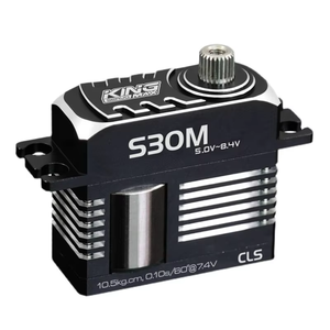Kingmax S30m-Motor sin núcleo de 50g, 30kg.cm, cascos y estructura de aluminio Cnc completo, engranajes de acero Digital, Mini servos para piezas de drones - Product Image 5