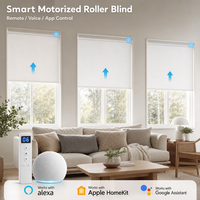 Stores enrouleurs électriques intelligents avec télécommande Wi-Fi, isolation thermique, anti-UV intégré, en polyester imperméable pour bureau et usage domestique