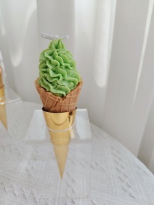 Velas de cera de soja con aroma de cono de helado creativo novedoso para decoración del hogar - Product Image 2