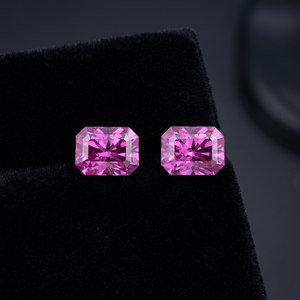 Paire de grenats Tanga rose rosé naturel de 4,20 carats, taille excellente, provenant de Tanzanie - Product Image 3