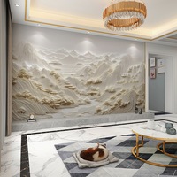 Papier peint mural personnalisé 3D, paysage chinois vintage, peinture murale en plâtre pour salon, mur du canapé, chambre à coucher, hôtel, panneaux muraux