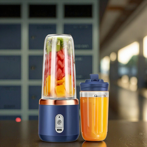 Máy ép trái cây đa năng di động, sạc lại được, máy ép trái cây nhỏ gọn, nắp trong suốt, dành cho sinh viên và hộ gia đình - Product Image 4