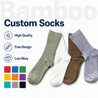 Chaussettes personnalisées en bambou pour hommes et femmes, confortables, avec bout et talon renforcés, pour la vie quotidienne estivale – Conception gratuite, fabrication OEM