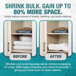 Bolsas de Almacenamiento al Vacío con Bomba de Aire Eléctrica, Organizador de Ropa para Armario, Almacenamiento de Compresión Ecológico para Ropa y Ropa de Cama - Product Image 2