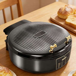 Parrilla Eléctrica de Contacto Maba de 1500W, Antiadherente, de Aleación de Aluminio, Grande y Profunda, para Cocinar Panqueques y Pan - Product Image 1