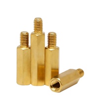 Surtido de espaciadores hexagonales de latón M2, M2.5, M3, M4, M5, M6, pernos de soporte roscados de latón GB 900 para ensamblaje de chasis de computadora