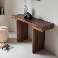 Table console d'entrée au design classique italien, minimaliste et moderne, table murale à tête plate pour couloir d'entrée dans le salon