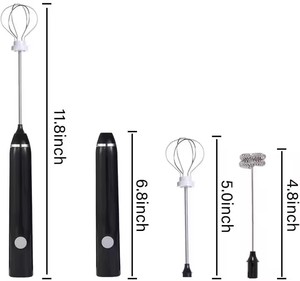 Mousseur à <span class=keywords><strong>lait</strong></span> réglable à trois vitesses Rechargeable par USB portable Dispositif en plastique sans fil coloré <span class=keywords><strong>pour</strong></span> un usage domestique - Product Image 2