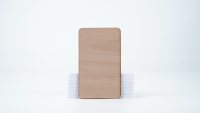 Carte de membre en bois avec solutions RFID NTAG215 13,56 MHz pour Jardin botanique