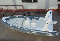 Bateau à côtes pliable, 7.3m, vente en gros et au détail d'usine chinois, livraison gratuite