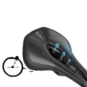 Sillín de <span class=keywords><strong>bicicleta</strong></span> de PU para hombre y <span class=keywords><strong>mujer</strong></span>, diseño de arco de amortiguador para <span class=keywords><strong>bicicleta</strong></span> de montaña - Product Image 4