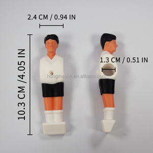 6cm PVC Noir Personnalisé Baby-foot Unisexe Remplacement |   Joueurs de baby-foot durables, adhérence améliorée, réparation et mise à niveau de la table de jeu - Product Image 6