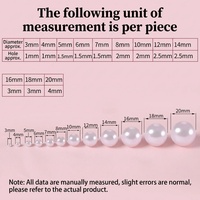 Perles rondes en ABS imitation perle, 500g/sac, vente en gros d'usine, perles en vrac avec ou sans trous pour la confection de vêtements et de bijoux DIY