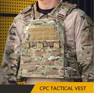カスタムヘビーコーデュラタクティカルベスト高品質防水CPC外付けフレームプレートキャリア（CSプレイ＆フィールドトレーニング用） - Product Image 2