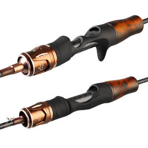 1.38m, 1.5m, 1.68m, 1.8m 2ピース キャスティングロッド コルクハンドル 超軽量カーボン トラウト スピニングフィッシングロッド - Product Image 3