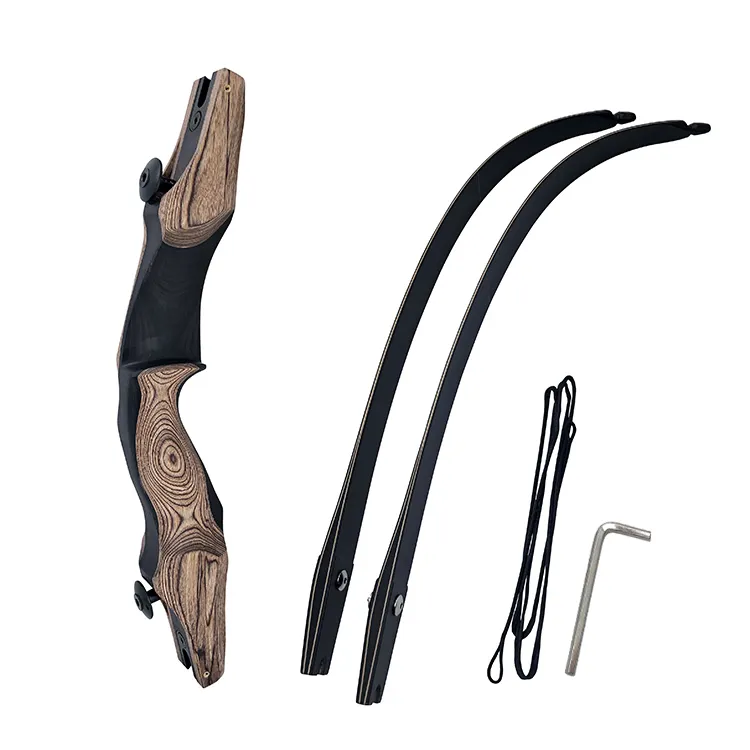 Custom Logo Traditional Longbow 53 Inch Wooden Archery Hunting Recurve Bow