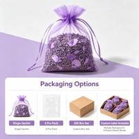 Vente en gros de sachets de fleurs séchées lavande aromathérapie désodorisante pour voiture aide au sommeil chambre garde-robe assainisseurs d'air durables pour plantes