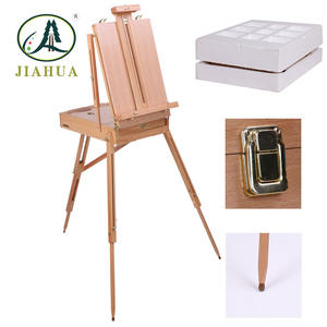 Support d'artiste durable portable <span class=keywords><strong>chevalet</strong></span> de croquis de peinture en <span class=keywords><strong>bois</strong></span> français pour la maison ou le studio - Product Image 3