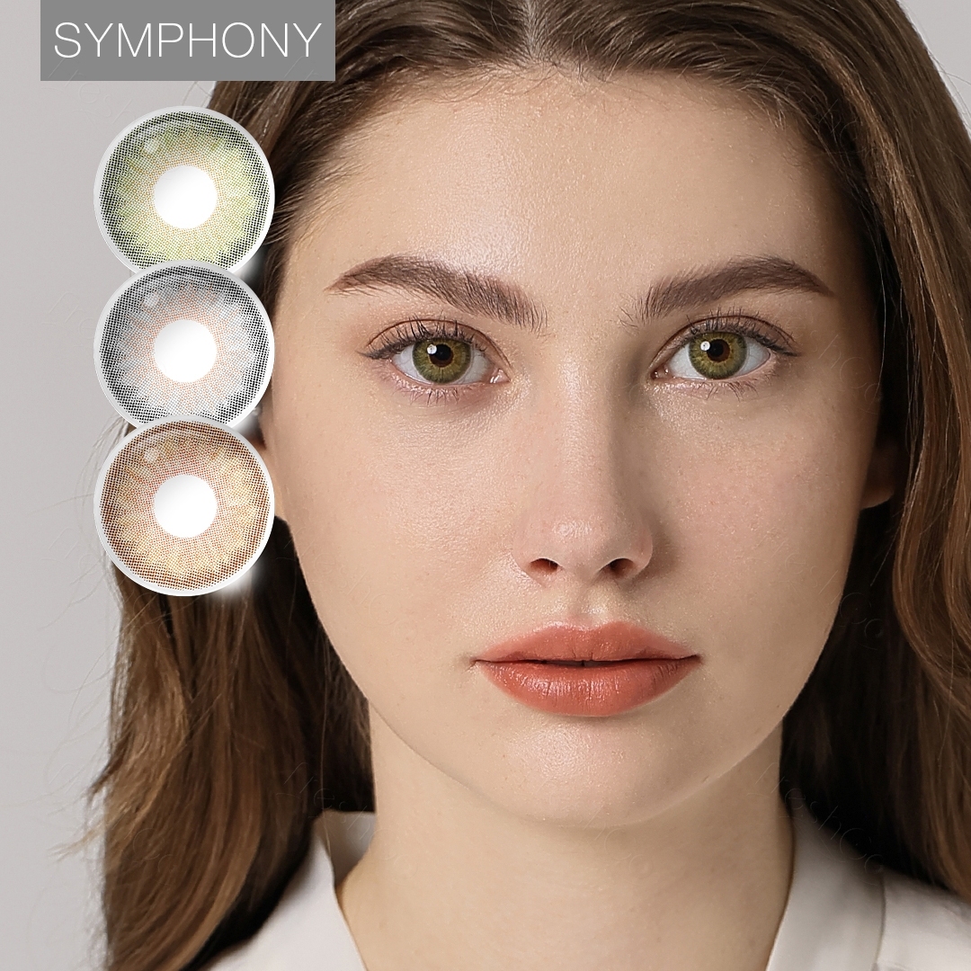 Free shipping sample Freshgo SYMPHONY colored contact lenses soft natural eye contact lenses wholesale lentes de contato