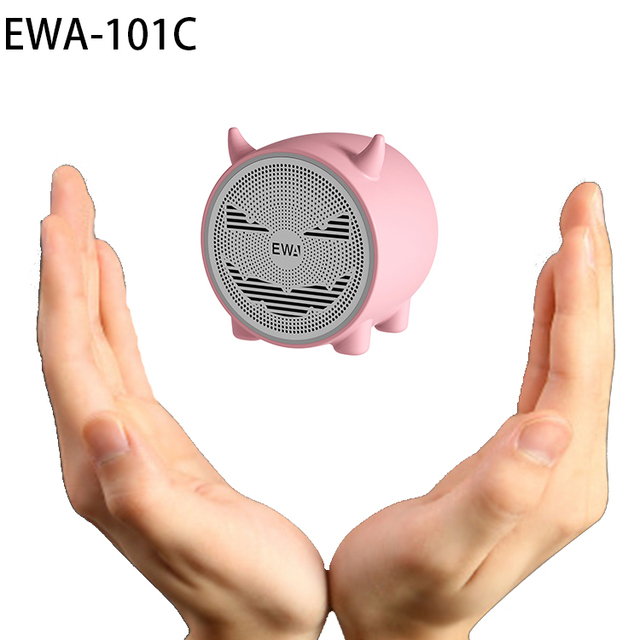 EWA-A101C Mini BT Speaker Cartoon Car Outdoor Maverick Creative Gift Subwoofer Audio Radio Enhanced Bass High Definition Sound