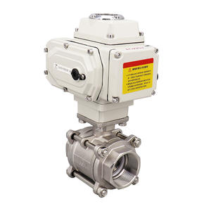 Válvula de Bola Eléctrica de Acero Inoxidable 304 Q911F-16P, de Tres Piezas, Roscada, Tipo de Encendido/Apagado, Válvula de Bola Eléctrica Inteligente de Regulación - Product Image 2