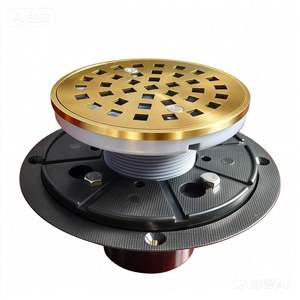 Rejilla de drenaje de piso de acero inoxidable SUS 304 de 4 pulgadas, estilo americano, cuadrada y redonda, a prueba de olores, fácil de instalar, antiolores. - Product Image 4