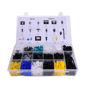 Boyuan Automotive <b>Clips</b> 730Pcs HE43 Mixed Types Car Fasteners Repair Kit - Product Image 1