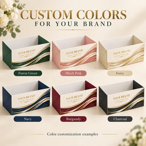 Boîte d'emballage de fleurs de luxe personnalisée, boîte cadeau florale pliable en carton avec logo pour les fleuristes, présentation de bouquets et cadeaux - Product Image 1