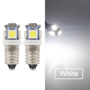 Bombilla indicadora LED E10, 12V para instrumentos y medidores, luz de señal tipo tornillo E10 - Product Image 4
