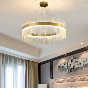 โคมไฟระย้าสไตล์มินิมอลสำหรับห้องนั่งเล่น โคมไฟคริสตัล LED โมเดิร์น รุ่น HM-YL-006 โคมไฟห้อยเพดานหรูหรา HM-YL-006 - Product Image 1