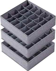Non-Woven Fabric 24 Grids Organizer Divider <b>Storage</b> <b>Boxes</b> Large <b>Drawer</b> Organizer for Sock Underwear - Product Image 1