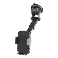 Chargeur de voiture sans fil 15W Support de téléphone à charge rapide Support de téléphone de voiture Chargeur sans fil pour tableau de bord Rotation à 360 degrés